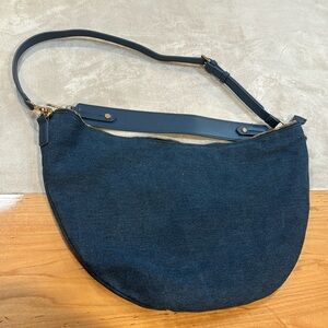 Mali + Lili - Denim Hobo with shoulder and crossbody strap